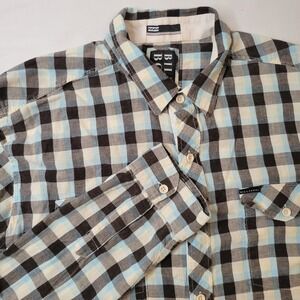 Billabong Plaid Flannel Shirt‎ Long Sleeve Button Up Casual XL